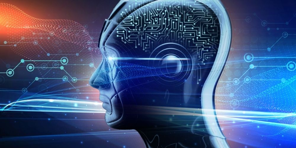Blog mit KI erstellen: Computerkopf Begleitbild zu